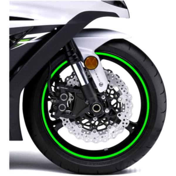 Reflective strips green