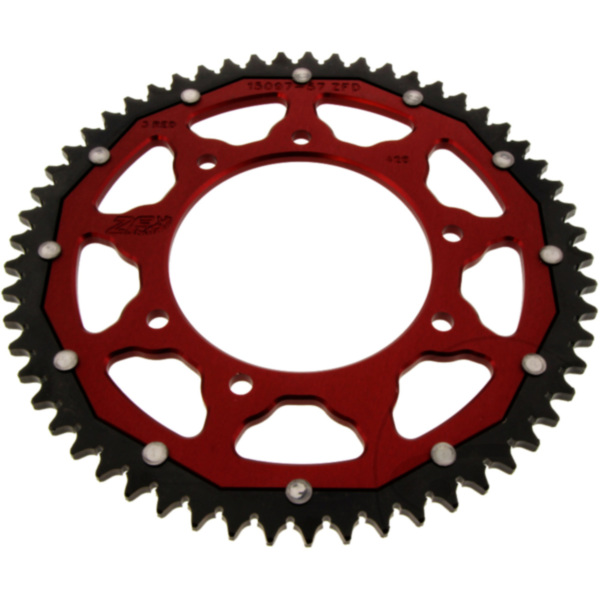 Kettenrad Dual 57Z Teilung 428 rot