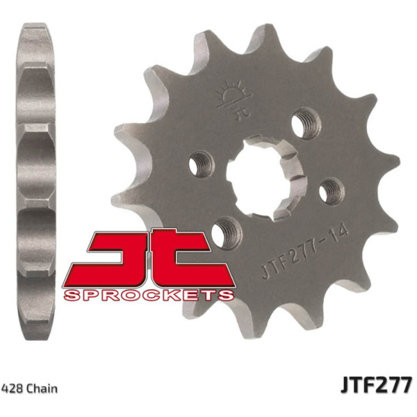 JT SPROCKETS Standard Stahlritzel vorne 277 - 428 für Derbi, Honda, Aprilia