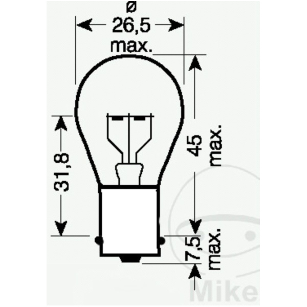 Glühbirne Lampe 6V21W JMP 1320JMP1er
