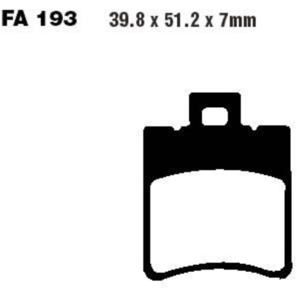 Brake pads scooter ebc SFA193