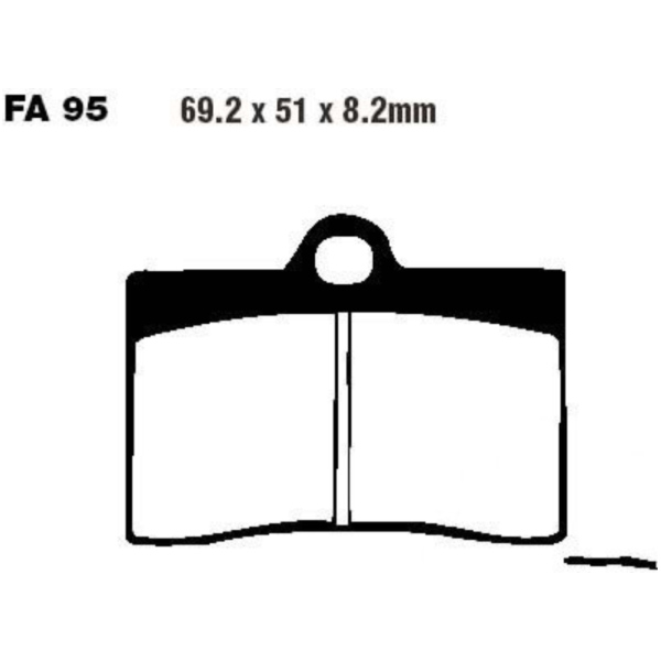 Bremsbeläge Bremsklotz Standard EBC FA095