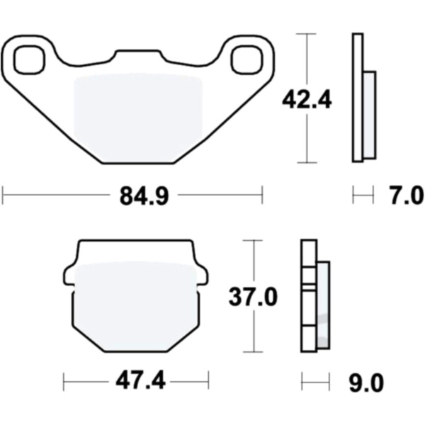 Bremsbeläge Bremsklotz Standard TRW MCB519