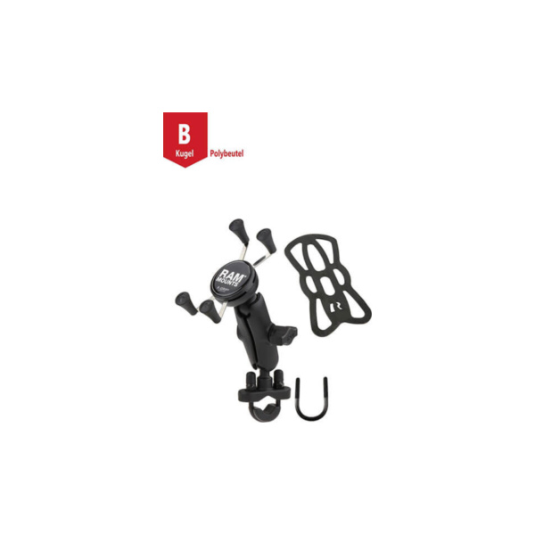 RAM Mounts Handlebar holder with X-Grip Universal clip for Smartphones - Clamp