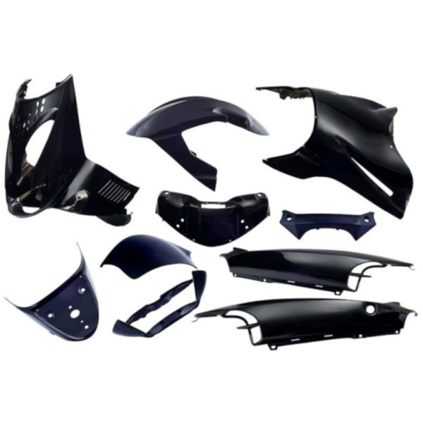 fairing kit EDGE 11-piece black metallic for Aprilia SR SR50 Street 1998- 52532