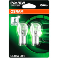 Lampe 12V21/5W BAY15D Osram Ultra Life 2er Blister passend für Yamaha SR  250  1996, 