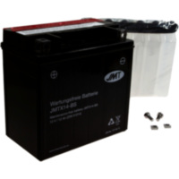 Motorradbatterie YTX14-BS JMT passend für Aprilia Caponord ABS 1200 VK000/VK001/VKA00/VKA01 2016, 125 PS, 92 kw