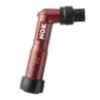 Zündkerzenstecker XB05F-R rot NGK passend für Yamaha XJ  900 58L 1988, 98 PS, 72 kw