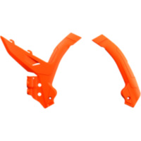 Rahmenprotektor orange 16 passend für KTM SX-F  450  2023, 63 PS, 46,3 kw