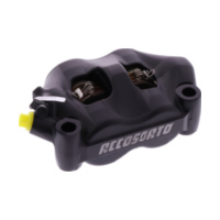 Bremssattel links schwarz 100 mm Accossato passend für Aprilia RSV4 Factory 1000 RK000 2009, 180 PS, 132 kw