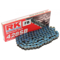Motorradkette Antriebskette RK Standardkette blau 428 SB/136 passend für Aprilia RS4  125 TW000 2013, 15 PS, 11 kw