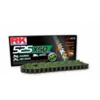 Motorradkette Antriebskette RK X-Ringkette GN525XSO/112 passend für Aprilia Caponord ABS 1200 VK000/VK001/VKA00/VKA01 2016, 125 PS, 92 kw