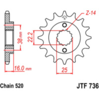 JT JTF736.15 Ritzel FEINVERZ INN...