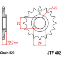 JT JTF402.14 FEINVERZ INNEND 22/24