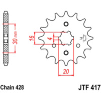 JT JTF417.16 Ritzel GROBVERZ 4 I...