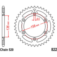 JT JTR822.45 INNEND 136 LK 156