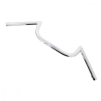 Handlebar steel chrome cable notch 1inch feh