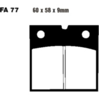 Brake pads semi-sint v ebc FA077V fitting for BMW R  100 247E 1991, 60 PS, 44 kw (vorne)