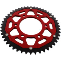 Kettenblatt Kettenrad Dual 48Z Teilung 428 rot ZFD184448RED passend für Yamaha MT MTN125-A  ABS  125 RE392 2020, 15 PS, 11 kw