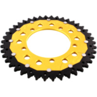 Kettenblatt Kettenrad Dual 42Z Teilung 520 gold ZFD70342GLD passend für Aprilia RSV4 Factory 1000 RK000 2009, 180 PS, 132 kw