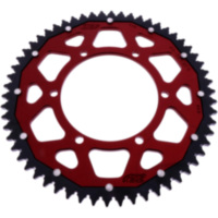 Kettenrad Dual 58Z Teilung 428 rot ZF Innendurchmesser 108 Lochkreis 123