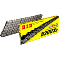 motorcycle chain DID X-Ringkette 520VX3/114 520VX3X114ZB passend für Kawasaki ER-6F  650 EX650AAA 2007, 34 PS, 25 kw
