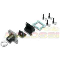 Ansaugstutzen Ø21 Malossi drehbar 360° für: DERBI/AM6 für Rieju, Aprilia, Peugeot passend für Aprilia RS4 /Replica 50 TK000 2012, 5,4/2,7 PS, 4/2 kw