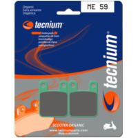 TECNIUM Scooter Organic Brake pads - ME59 for Peugeot, Derbi, Rieju fitting for Derbi Vamos  50 VAMOS G 1996, 4,1 PS, 3 kw (Front)