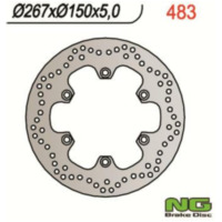 NG BRAKES Bremsscheibe starr - 483 für Yamaha BT1100BULLDOG, FZ600, FZR1000 passend für Yamaha XJ  900 58L 1988, 98 PS, 72 kw (Front)