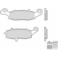 BREMBO Street Sintermetall Bremsbeläge - 07KA18SA für Suzuki DL1000V-STROM, DL650V-STROM, GS500 Kawasaki ER-6F, ER-6N, GPZ1100 passend für Suzuki RV Van Van 125 WVBT1111 2003, 11,8 PS. 8,7 kw (Front)
