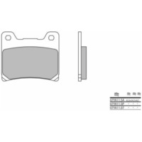 BREMBO Street Sintermetall Bremsbeläge - 07YA11SP für Yamaha BT1100BULLDOG, FJ1100, FJ1200 passend für Yamaha XJ  900 58L 1988, 98 PS, 72 kw (Rear)