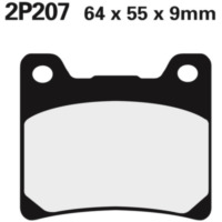 NISSIN Street Halbmetallische Bremsbeläge - 2P-207NS für Yamaha BT1100BULLDOG, FJ1100, FJ1200 passend für Yamaha XJ  900 58L 1988, 98 PS, 72 kw (Front)