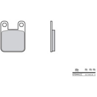 BREMBO Scooter Carbon Ceramic Brake pads - 07044CC for Peugeot, Derbi, Italjet fitting for Derbi Vamos  50 VAMOS G 1996, 4,1 PS, 3 kw (Front)