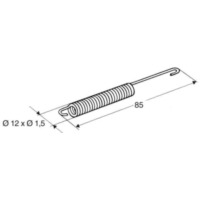 BUZZETTI Mittelständer für Piaggio, Aprilia, Vespa passend für Aprilia Scarabeo  50 PF010 1998, 3,1 PS, 2,3 kw