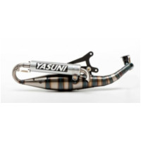 YASUNI Carrera 16/07 komplette Auspuffanlage - Aluminium für Benelli, Malaguti, Italjet passend für Aprilia Scarabeo  50 PF010 1998, 3,1 PS, 2,3 kw