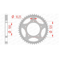 AFAM Standard Stahlritzel hinten 35802 - 525 für Aprilia CAPONORD1200, DORSODURO1200, DORSODURO750 35802-42 passend für Aprilia RSV4 Factory 1000 RK000 2009, 180 PS, 132 kw