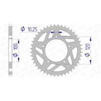 AFAM Aluminiumritzel hinten 36801 - 520 für Aprilia RS125, RSV1000, RSV4 36801-44 passend für Aprilia RSV4 Factory 1000 RK000 2009, 180 PS, 132 kw