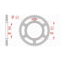 AFAM Standard Stahlritzel hinten 92114 - 420 für Derbi, Aprilia, Gilera passend für Aprilia RS4 /Replica 50 TK000 2012, 5,4/2,7 PS, 4/2 kw