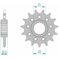 AFAM Standard Stahlritzel vorne 61802 - 520 für Aprilia RSV4, RSV41100ABS passend für Aprilia RSV4 Factory 1000 RK000 2009, 180 PS, 132 kw