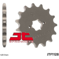 JT SPROCKETS Standard Stahlritzel vorne 1128 - 420 für Derbi, Aprilia, Gilera passend für Aprilia RS4 /Replica 50 TK000 2012, 5,4/2,7 PS, 4/2 kw