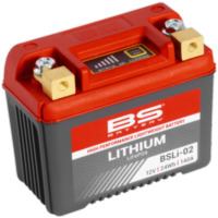 BS BATTERY Lithium-Ionen-Batterie - BSLI-02 für Honda, KTM, Yamaha passend für Aprilia RS4 /Replica 50 TK000 2012, 5,4/2,7 PS, 4/2 kw