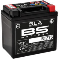 BS BATTERY SLA Wartungsfreie Batterie Werkseitig aktiviert - BTZ7S für Husqvarna, Yamaha, Honda passend für Gas Gas EC  300 VTREC3000C 2002, 50 PS, 37 kw