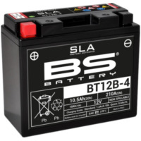 BS BATTERY SLA Wartungsfreie Batterie Werkseitig aktiviert - BT12B-4 für Ducati, Yamaha, Aprilia passend für Yamaha FZS Fazer 600 RJ021 2001, 95 PS, 70 kw