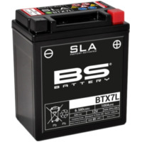 BS BATTERY SLA Wartungsfreie Batterie Werkseitig aktiviert - BTX7L für Honda, TM Racing, Suzuki passend für Aprilia RS4  125 TW000 2013, 15 PS, 11 kw