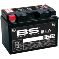 BS BATTERY SLA Wartungsfreie Batterie Werkseitig aktiviert - BTZ12S für Honda, Yamaha, für: MV Agusta passend für Aprilia RSV4 Factory 1000 RK000 2009, 180 PS, 132 kw