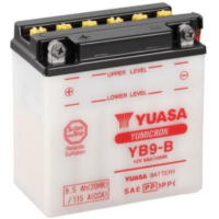 YUASA Konventionelle Batterie ohne Säurepack - YB9-B für Gilera, Aprilia, Piaggio