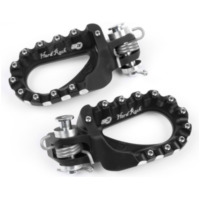S3 Hard Rock Enduro Fußrasten Aluminium schwarz für KTM, TM Racing, Husqvarna passend für Gas Gas EC  300 VTREC3000C 2002, 50 PS, 37 kw