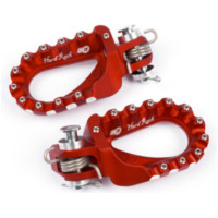 S3 Hard Rock Enduro Fußrasten Aluminium rot für KTM, TM Racing, Husqvarna passend für Gas Gas EC  300 VTREC3000C 2002, 50 PS, 37 kw