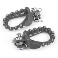 S3 Hard Rock Enduro Fußrasten Aluminium titan für KTM, TM Racing, Husqvarna passend für Gas Gas EC  300 VTREC3000C 2002, 50 PS, 37 kw