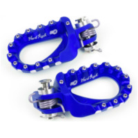 S3 Hard Rock Enduro Footrests Aluminium Blue for KTM, TM Racing, Husqvarna